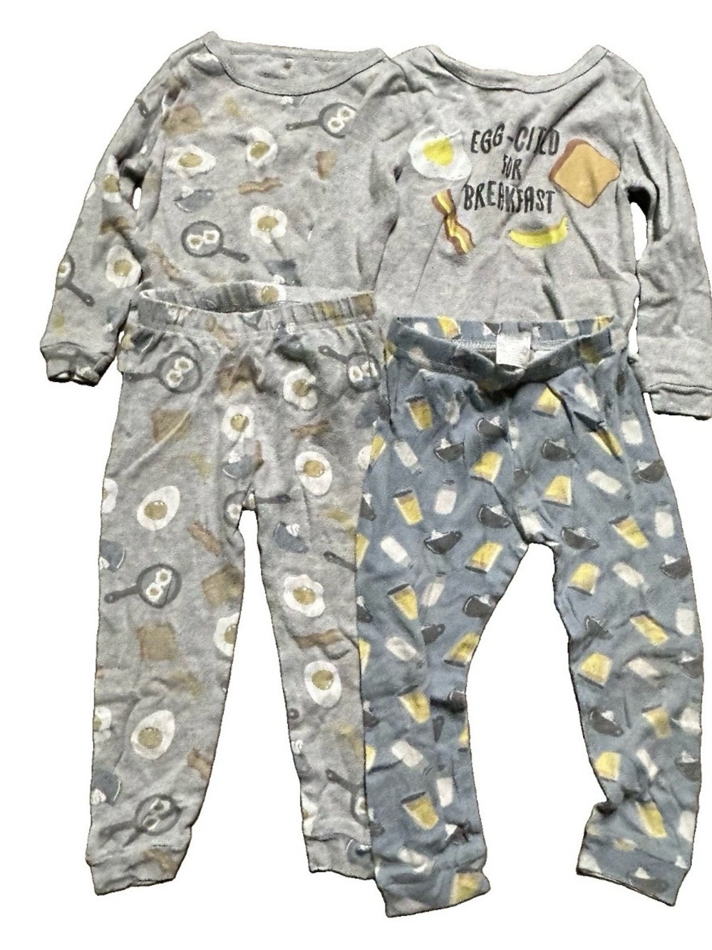 Toddler Matching Pajama Sets Size 2T Breakfast Foods